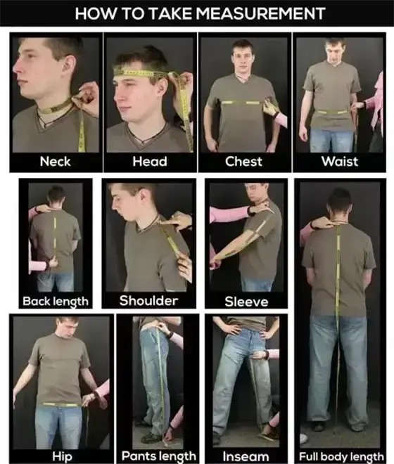 How to take jacket body measurements