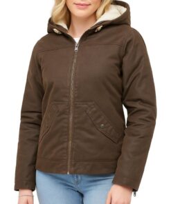 Brown Hooded Jacket