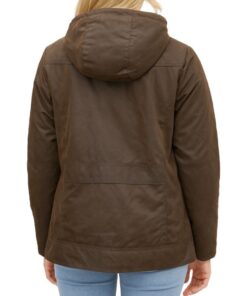 Brown Hooded Jacket back