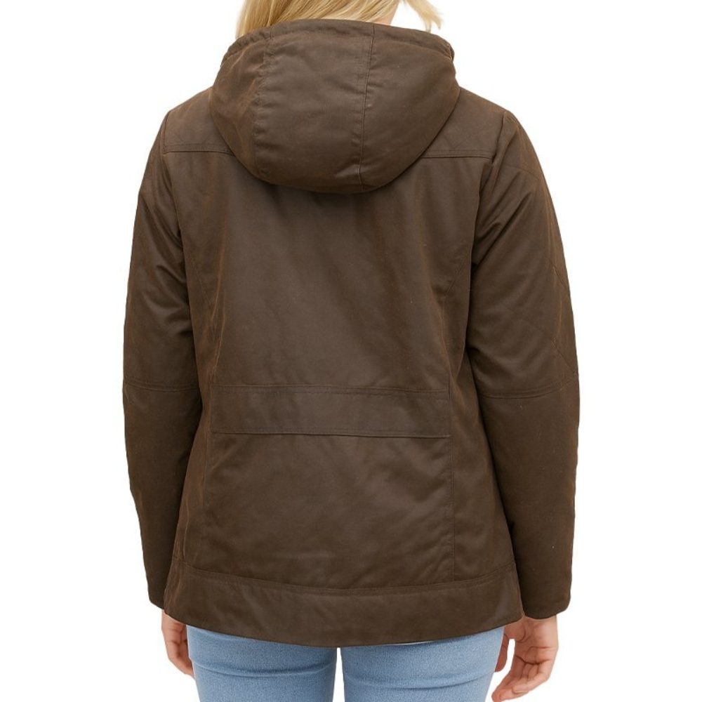 Brown Hooded Jacket back Brown Hooded Jacket back